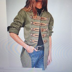 Free People Military-inspired Twill Jacket - Med